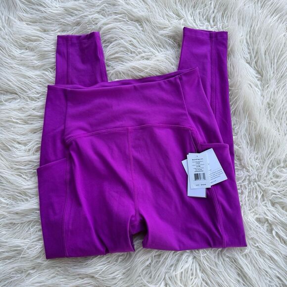Beyond Yoga PowerBeyond Strive High Rise Pocket Leggings Violet Berry Size XL - Picture 2 of 10